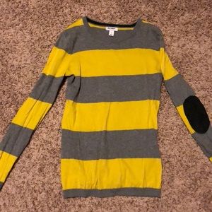 Old navy striped sweater with cute elbow pads